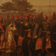 The Bey of Tunis, Muhammad Sādiq Bāšā-Bey, greets Napoleon III in Algiers, on 20 September 1860.